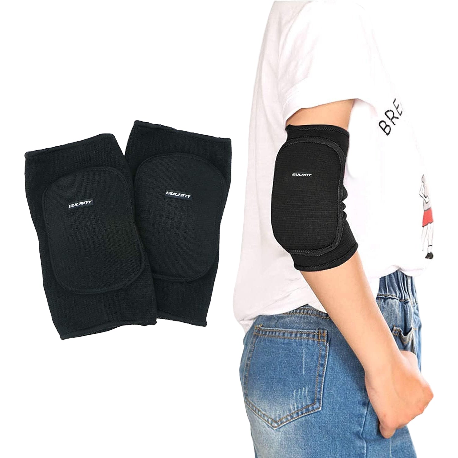 Kids Junior Youth Elbow Pads: Soft, Breathable Protection for Active Sports