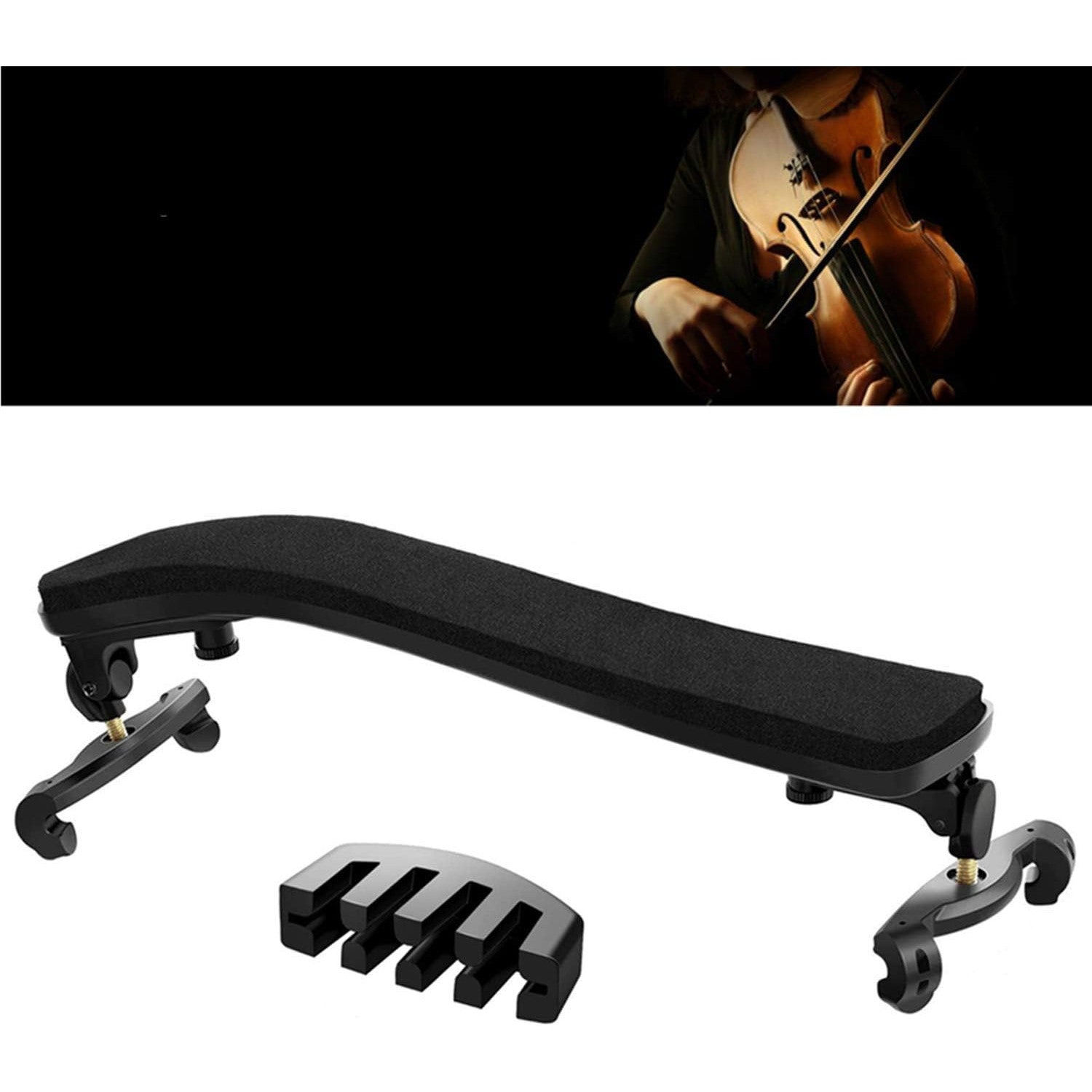 Adjustable 1/2 Size Violin Shoulder Rest for Kids Beginners