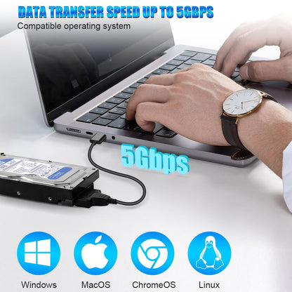 Ainiv USB 3.0 to SATA Adapter Cable for 2.5" SSD HDD Drives 50cm