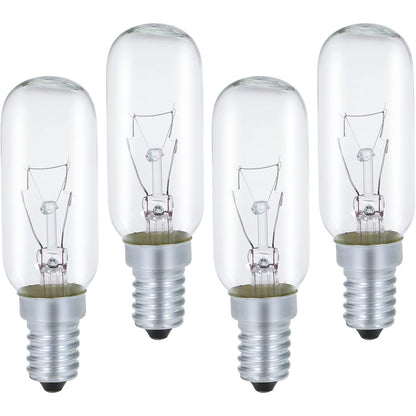 GMY Pack of 4 E14 40W T25 Warm White Dimmable Incandescent Bulb for Cooker Hood