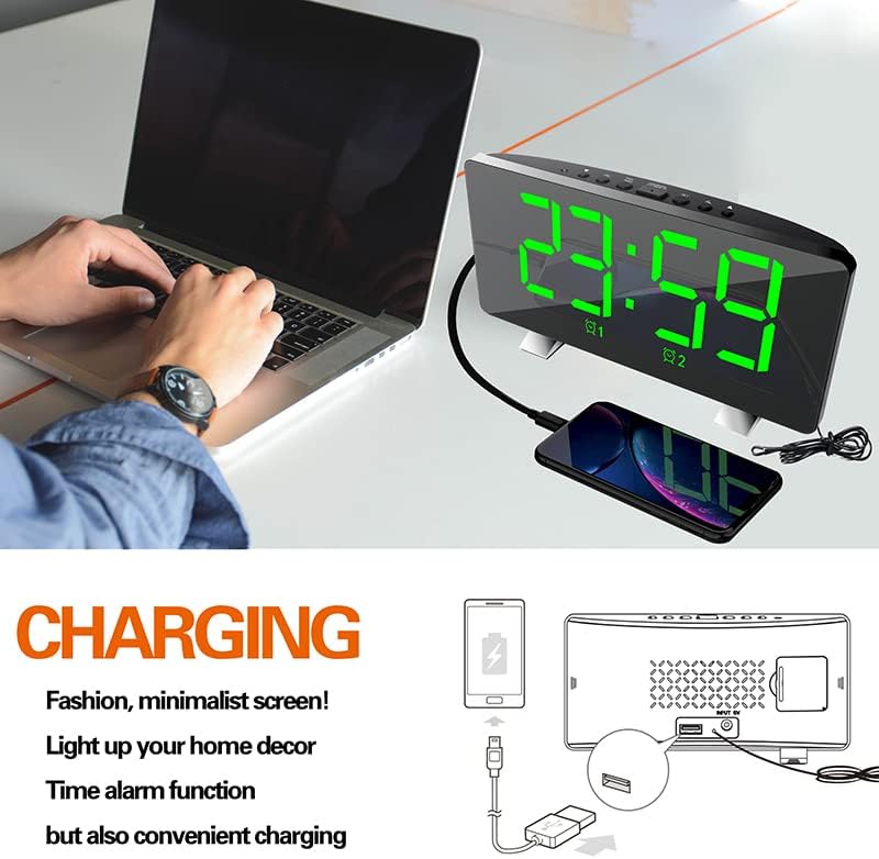 JUSHENG FM Radio Alarm Clock EN8830-1
