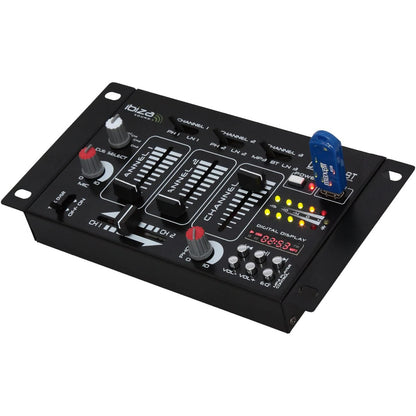 Ibiza DJ21USB-BT Bluetooth USB 4-Channel 7-Input DJ Mixer Console