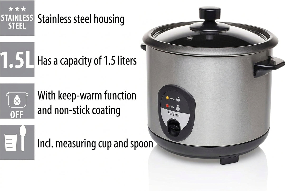 Tristar RK-6127 Rice Cooker 1.5L 500W