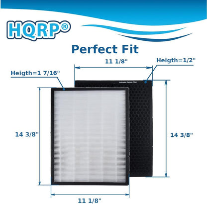 HQRP HEPA and Carbon Filter Kit for Alexapure Breeze