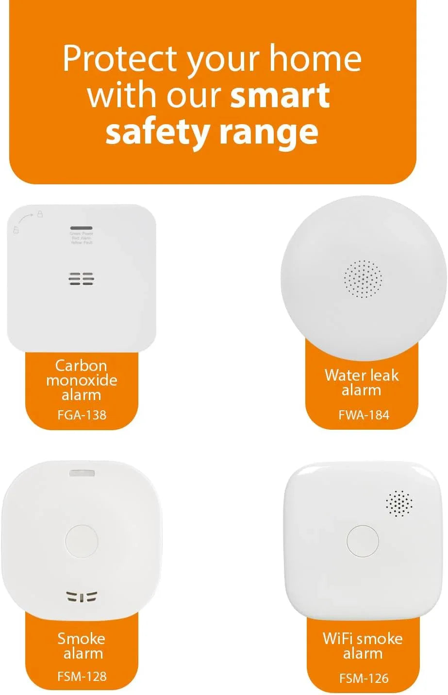 Smartwares Classic Wi‑Fi Smoke Detector with 85 dB Alarm, White - Gomix Brands Outlet