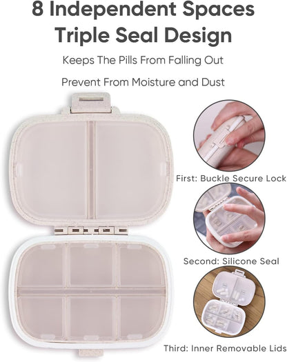 Holii YH-002 Travel Pill Organizer 8 Compartments