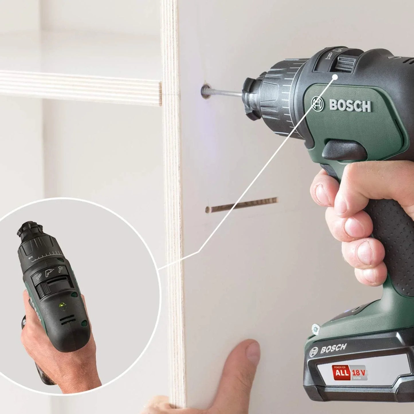 Bosch 18V AdvancedImpact Cordless Drill Driver, Bare Tool including battery and battery charger - Gomix Brands Outlet