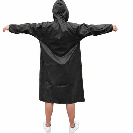Reusable Breathable Long Hooded Raincoat - Waterproof Outdoor Jacket