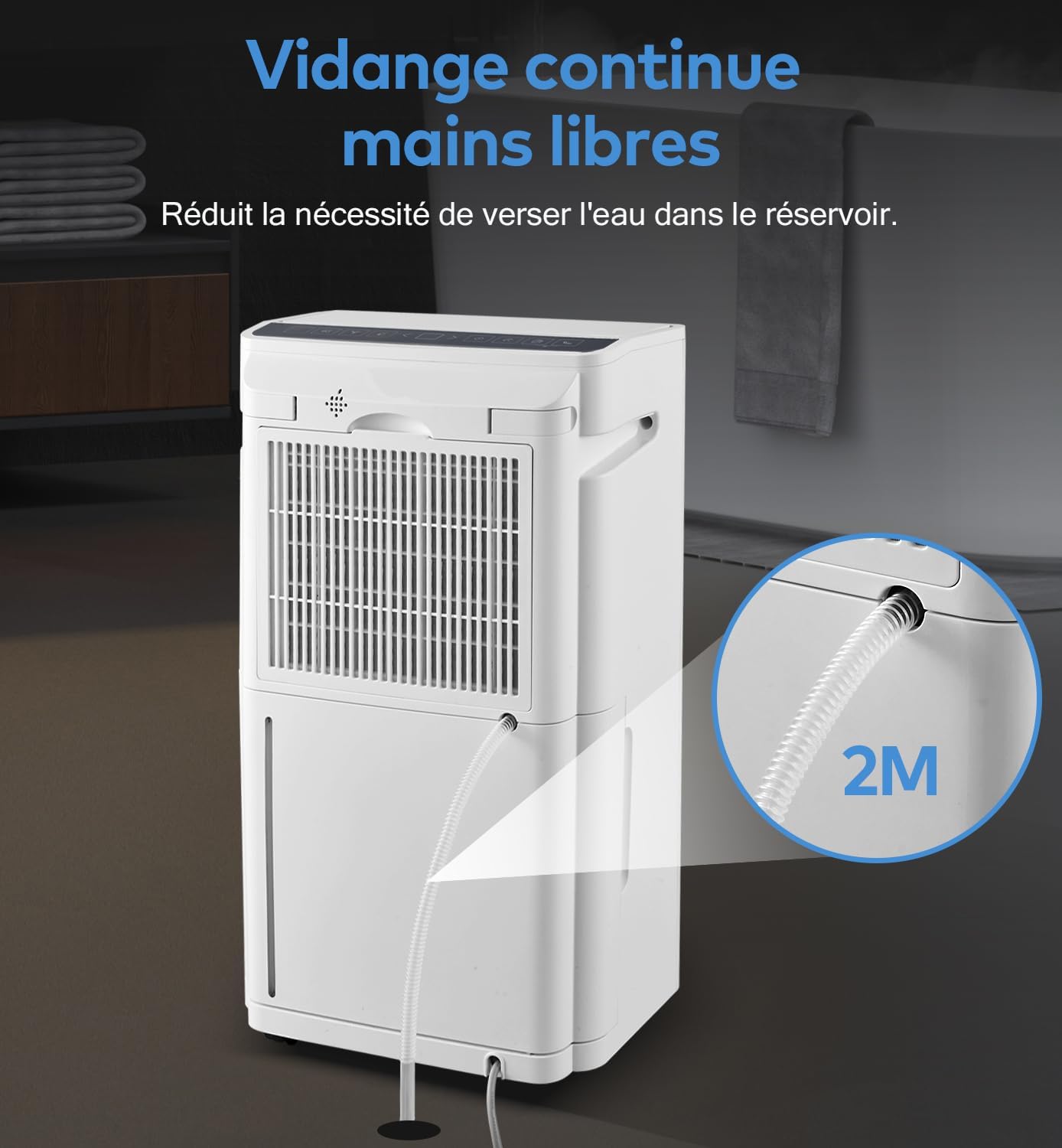 Pasapair CE-FDD20-5290ZWR5 Portable Dehumidifier 20L 110W