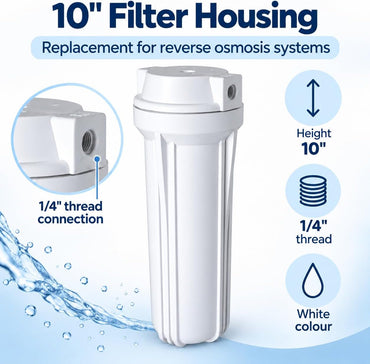 Bbagua GS530145 Reverse Osmosis Filter Housing White 10"