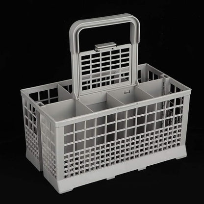Universal Dishwasher Cutlery Basket 8 Compartments Grey