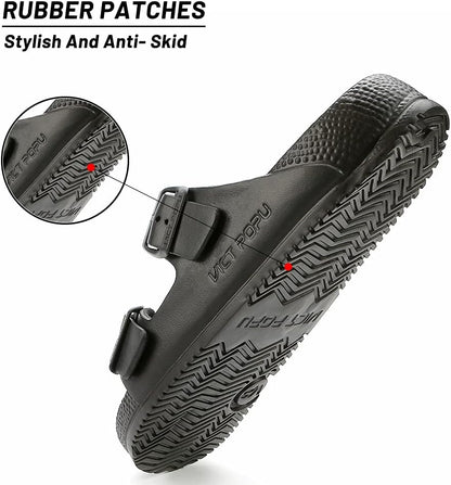 Adjustable Double Buckle Waterproof EVA Slides for Women
