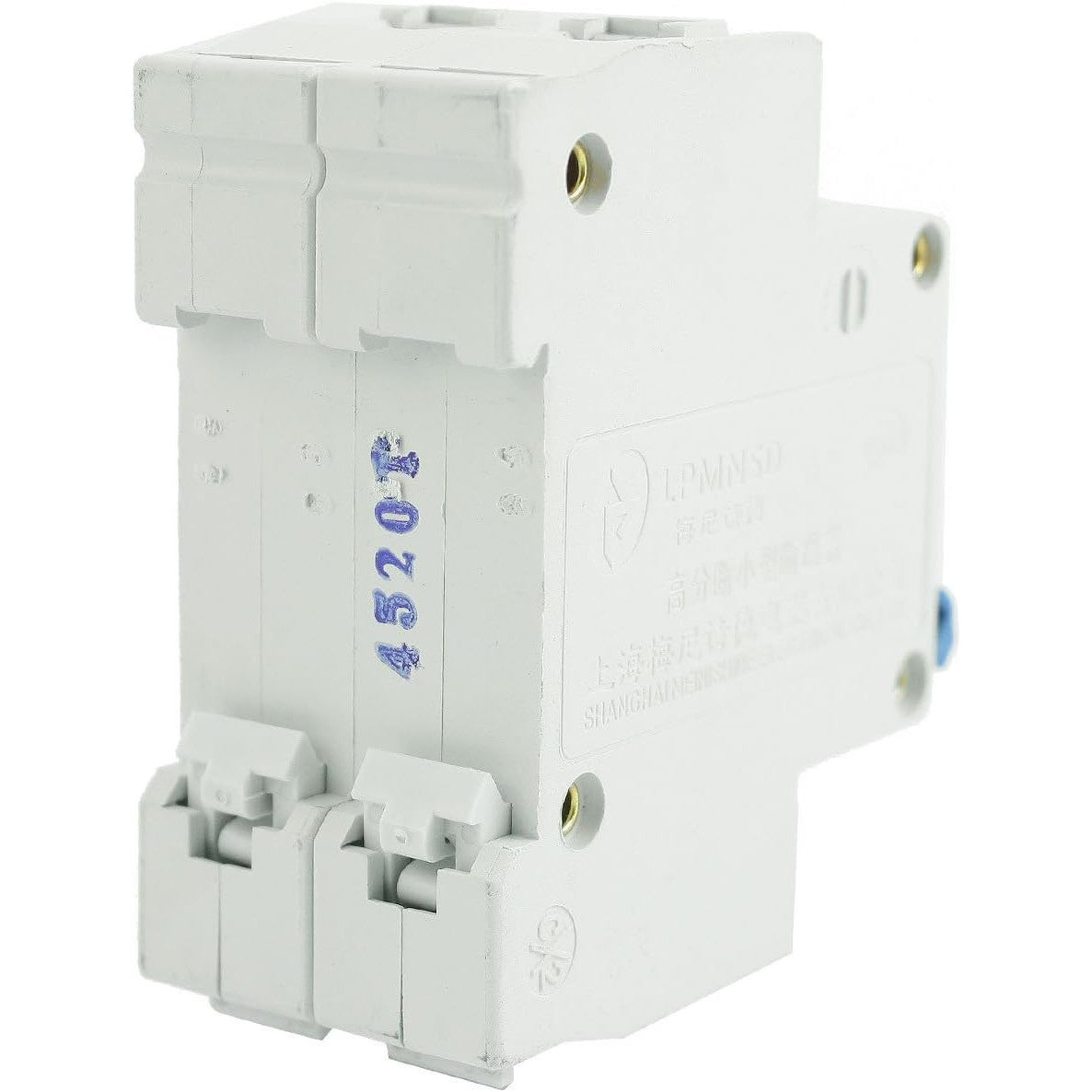 Miniature 2-Pole DIN Rail Circuit Breaker 20A 6000A AC 230V/400V