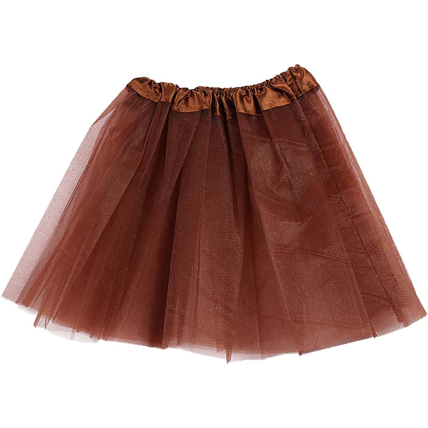 Girls' Elastic Tulle Tutu Skirt: Perfect for Dance, Ballet, Halloween, Christmas Fun