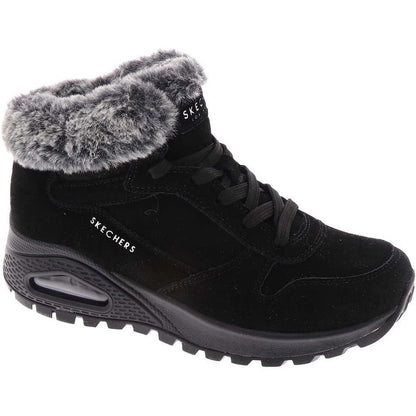 Skechers Women's Uno Rugged Suede Faux Fur Winter Sneaker