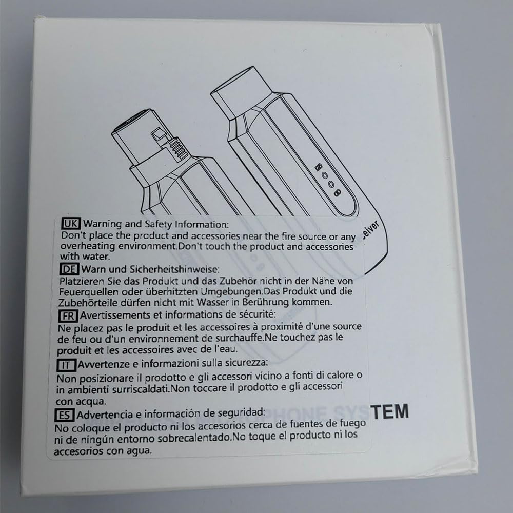 XIAOKOA 2.4GHz XLR Wireless Transmitter & Receiver for Microphones