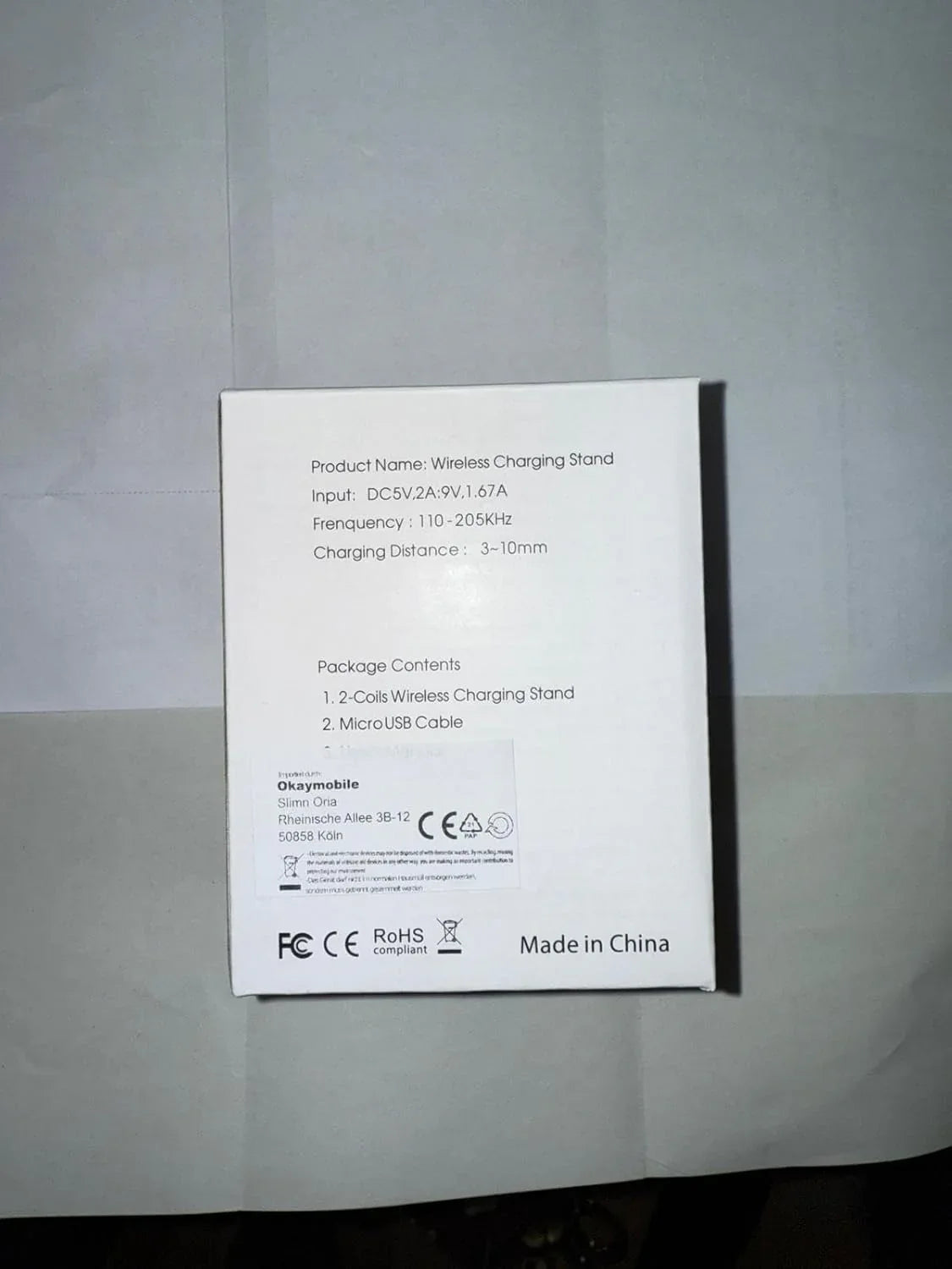 Okaymobile Qi Wireless Fast Charger for Gigaset Nokia Samsung Phones - Gomix Brands Outlet