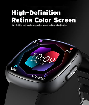 Waterproof 1.72" HD Smartwatch with 100+ Fitness and Health Tracking