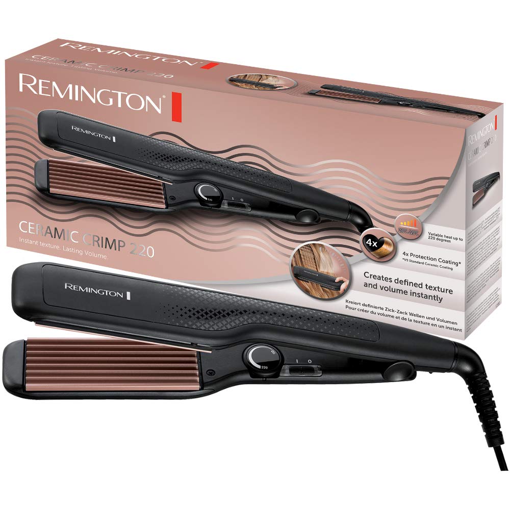 Remington S3580 Ceramic Crimp Hair Styling Iron with Adjustable Heat