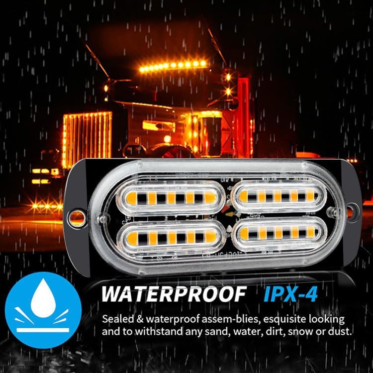 SHANJIA LED-20T 20LED Car Side Marker Lights 4-Pack