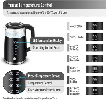 FOR ME FKG-4017 Electric Kettle 1.7L 2200W
