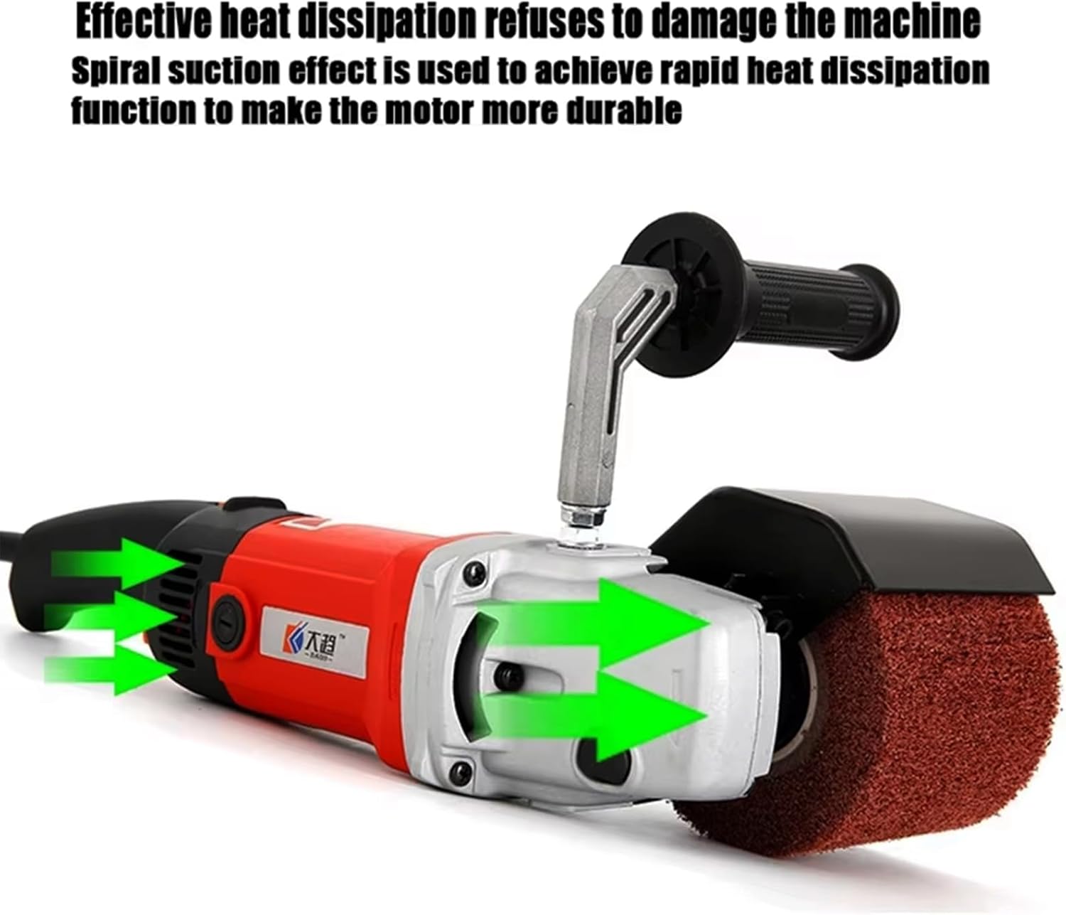 Memows 1400W Electric Burnishing Polishing Sander - 8-Speed Brush Grinder