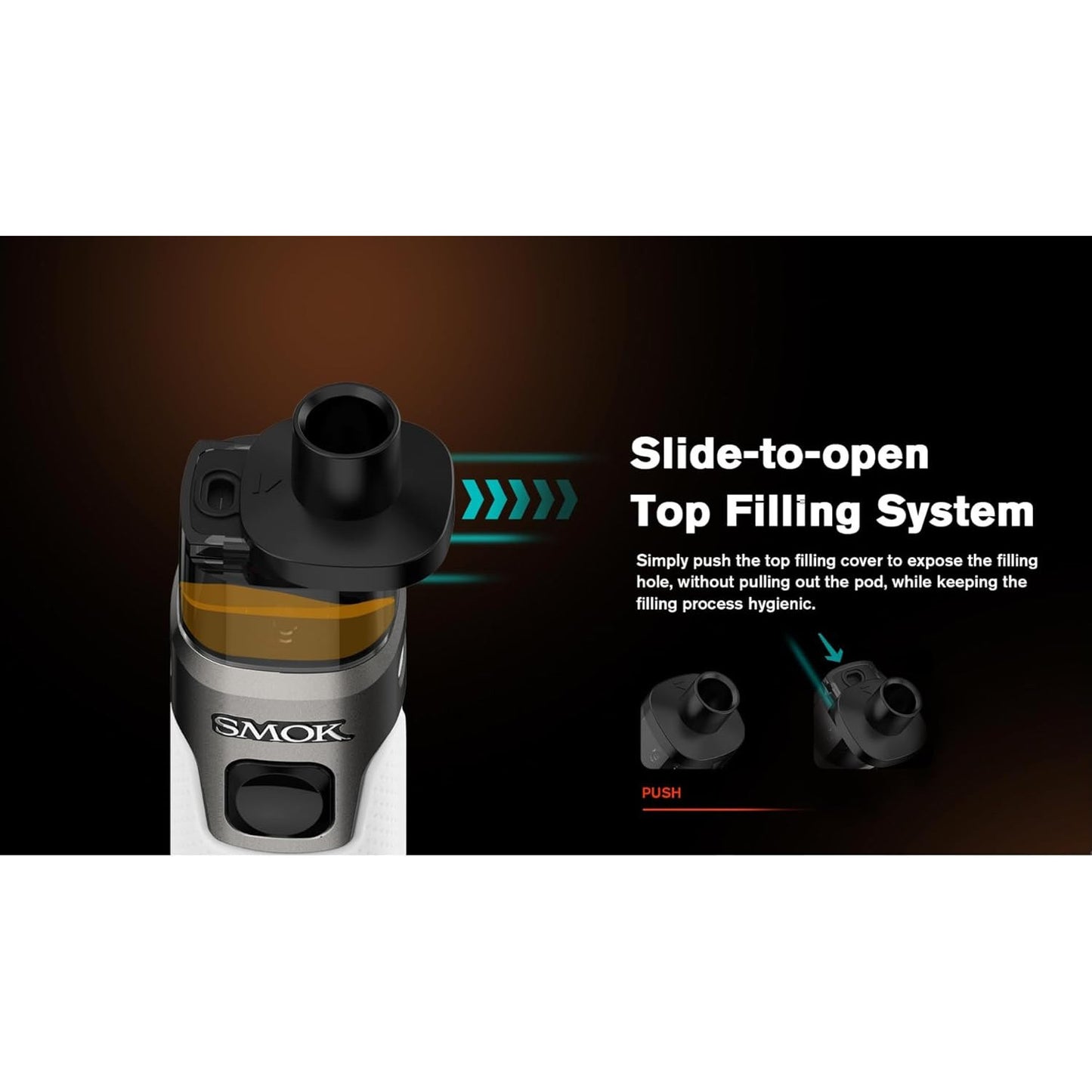 SMOK RPM 5 Black Leather 2ml Pod Kit 2000mAh Battery