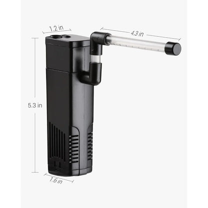 NICREW 5-10 Gallon Submersible Internal Aquarium Filter with Aeration - Gomix Brands Outlet