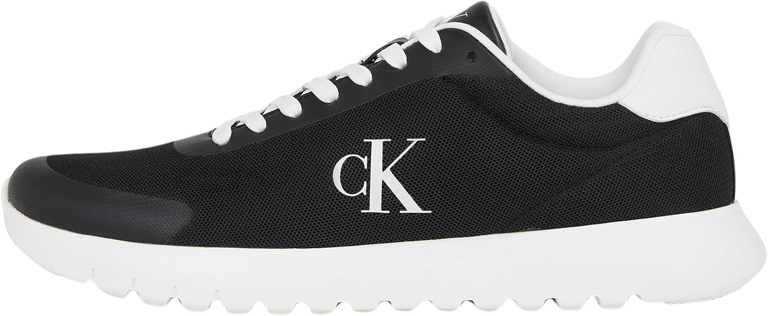 Calvin Klein Men's EVA Mesh Logo Runner Trainers – Lightweight Comfort