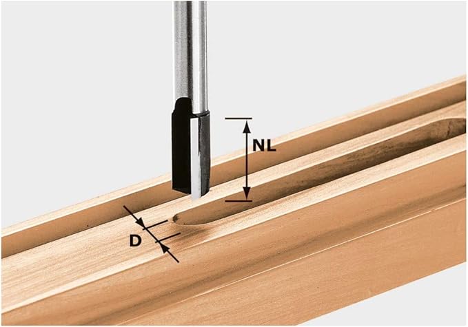 Festool HW Groove Cutter S8 D12/20 12mm Diameter 20mm Length