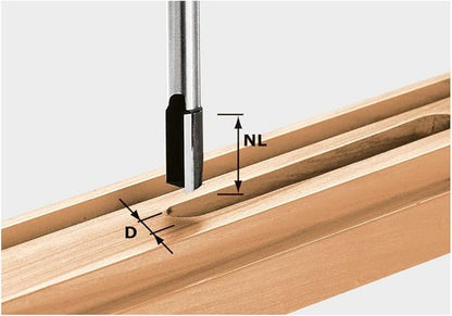 Festool HW Groove Cutter S8 D12/20 12mm Diameter 20mm Length