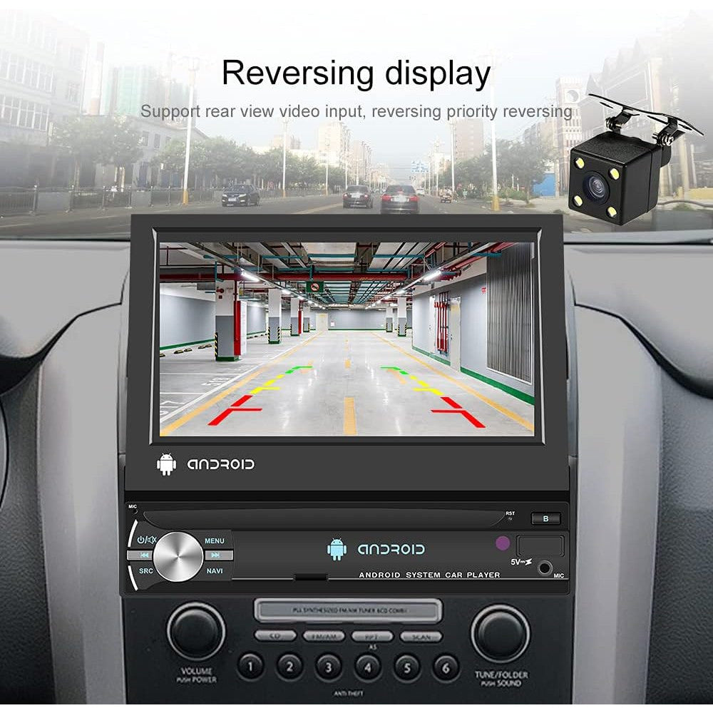 Hikity 7-Inch Android Car Stereo with GPS Navigation & Bluetooth