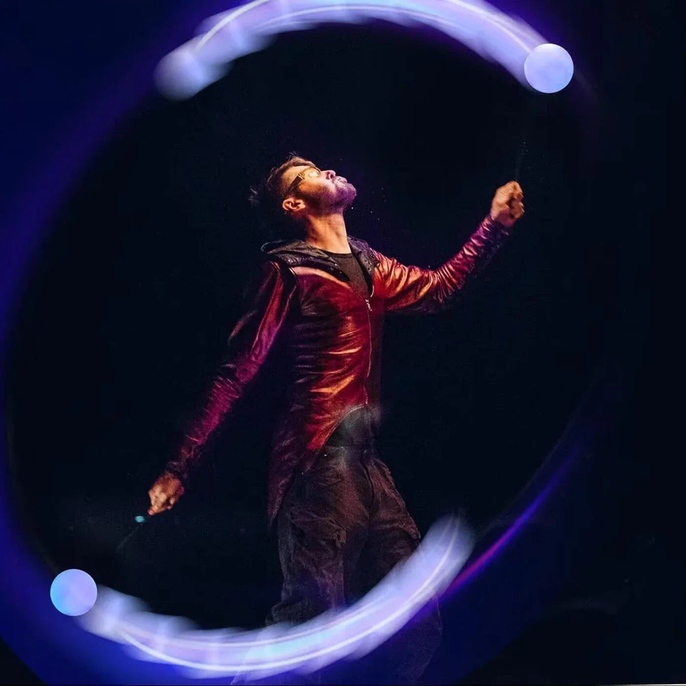 LED Glow POI Juggling Pair – Colorful PVC Light-Up Balls - Gomix Brands Outlet