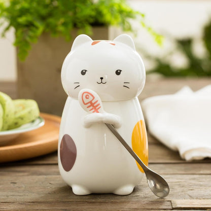 Enakshi Cute Ceramic Cat Coffee Mug 400ml