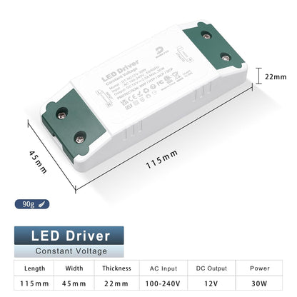 DUSKTEC DT-NC12V-30W LED Driver Transformer Power Supply Adapter