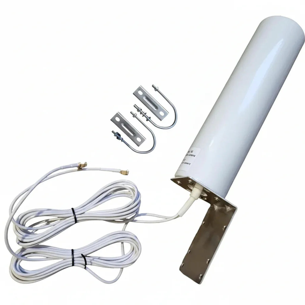 LTE 4G/5G MIMO Outdoor Antenna with White Amplifier for Fritzbox - Gomix Brands Outlet