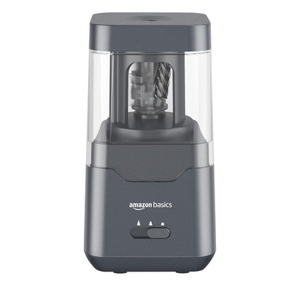 Amazon Basics Portable Electric Pencil Sharpener with Helical Blade