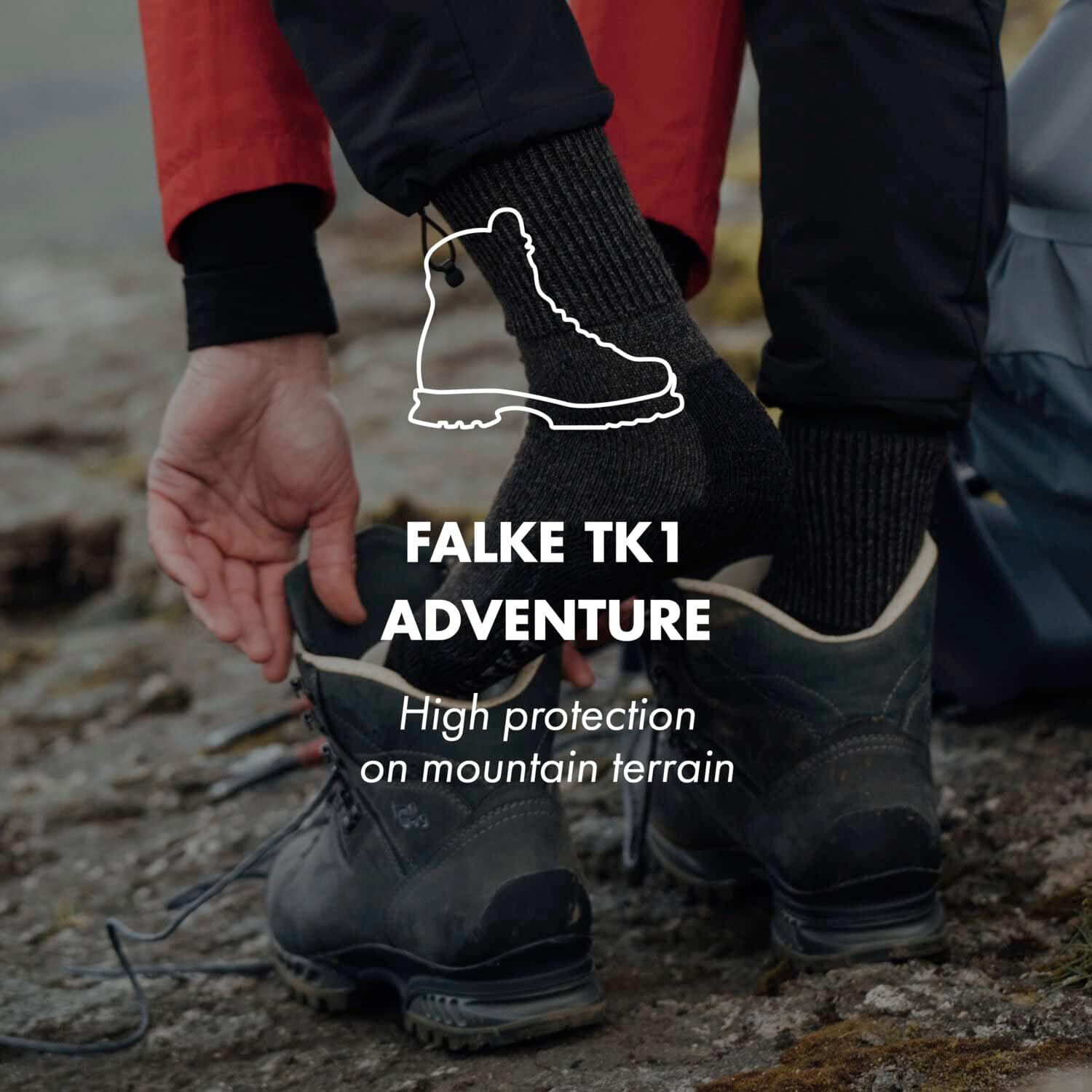 Falke TK1 Women's Merino Wool Hiking Socks with Strong Padding