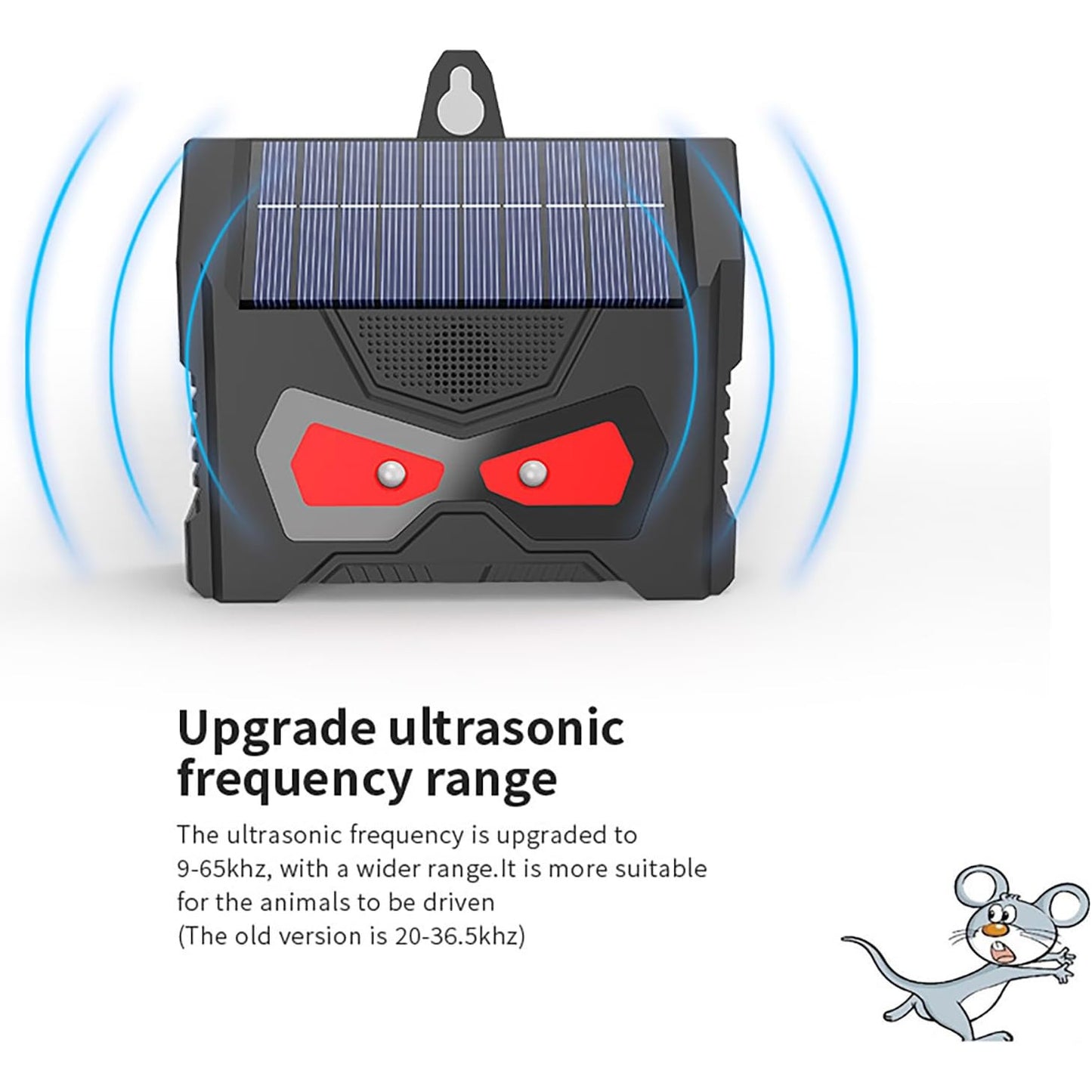 Solar-Powered Outdoor Animal Repeller – Dual Pack with LED Flash