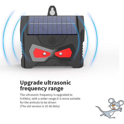 Solar-Powered Outdoor Animal Repeller – Dual Pack with LED Flash