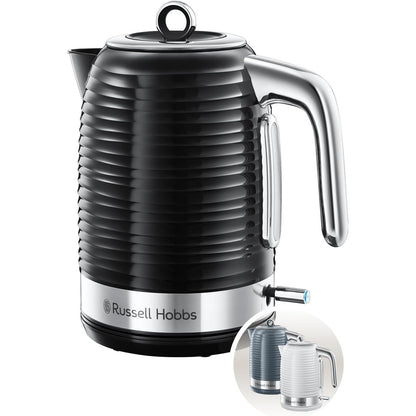 Russell Hobbs Inspire 1.7L Black High-Gloss Electric Kettle
