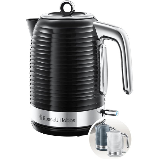Russell Hobbs Inspire 1.7L Black High-Gloss Electric Kettle