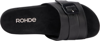 Rohde Siena Women's Leather Slide Mules with Soft Footbed