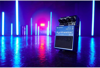 Boss SY-1 Guitar Bass Synthesizer Pedal with 121 Polyphonic Sounds