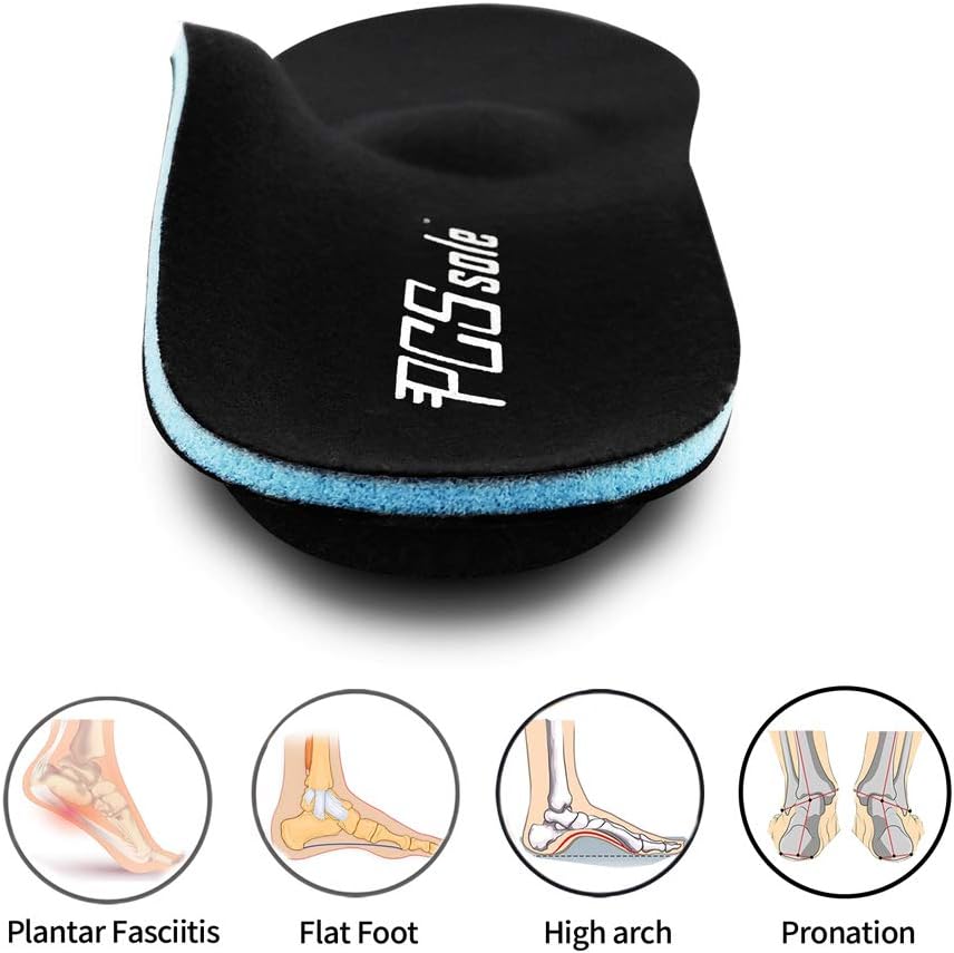 PCSsole High Arch Orthotic Insoles for Flat Feet Relief