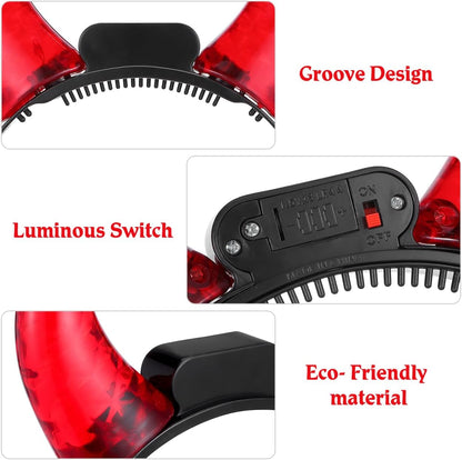 FOMIYES B0D8RZB36C LED Devil Horns Headband Red
