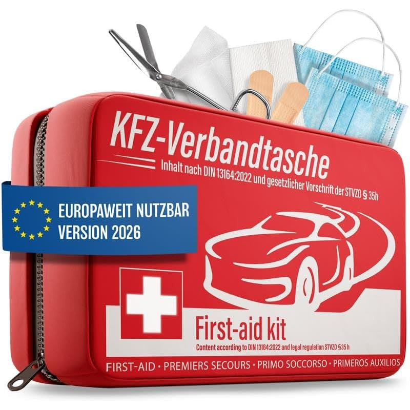 Heldenwerk Car First Aid Kit 2023 TÜV Tested EU Compliant