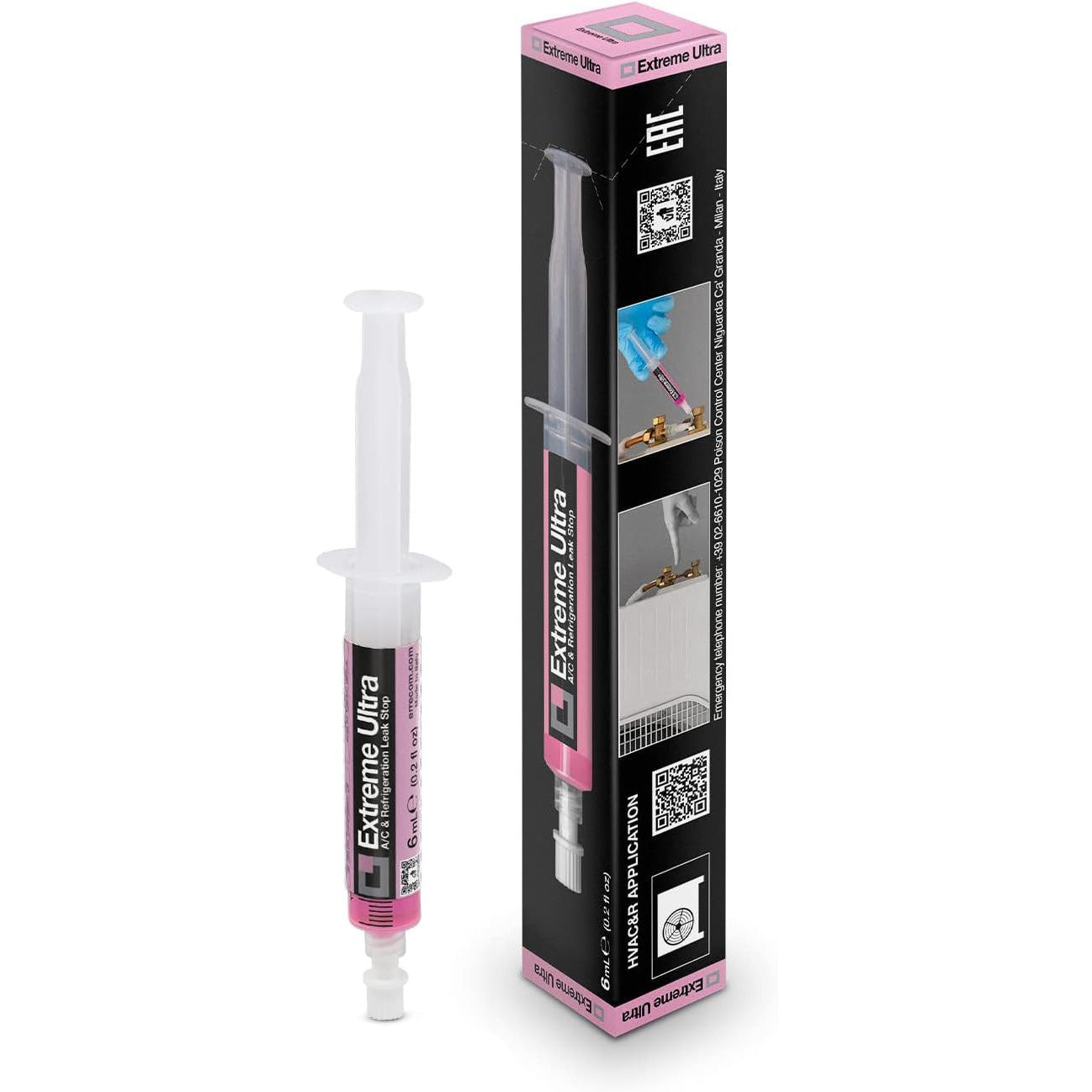 ERRECOM Extreme Ultra 6mL Leak Stop for HVAC/R & Vehicle A/C