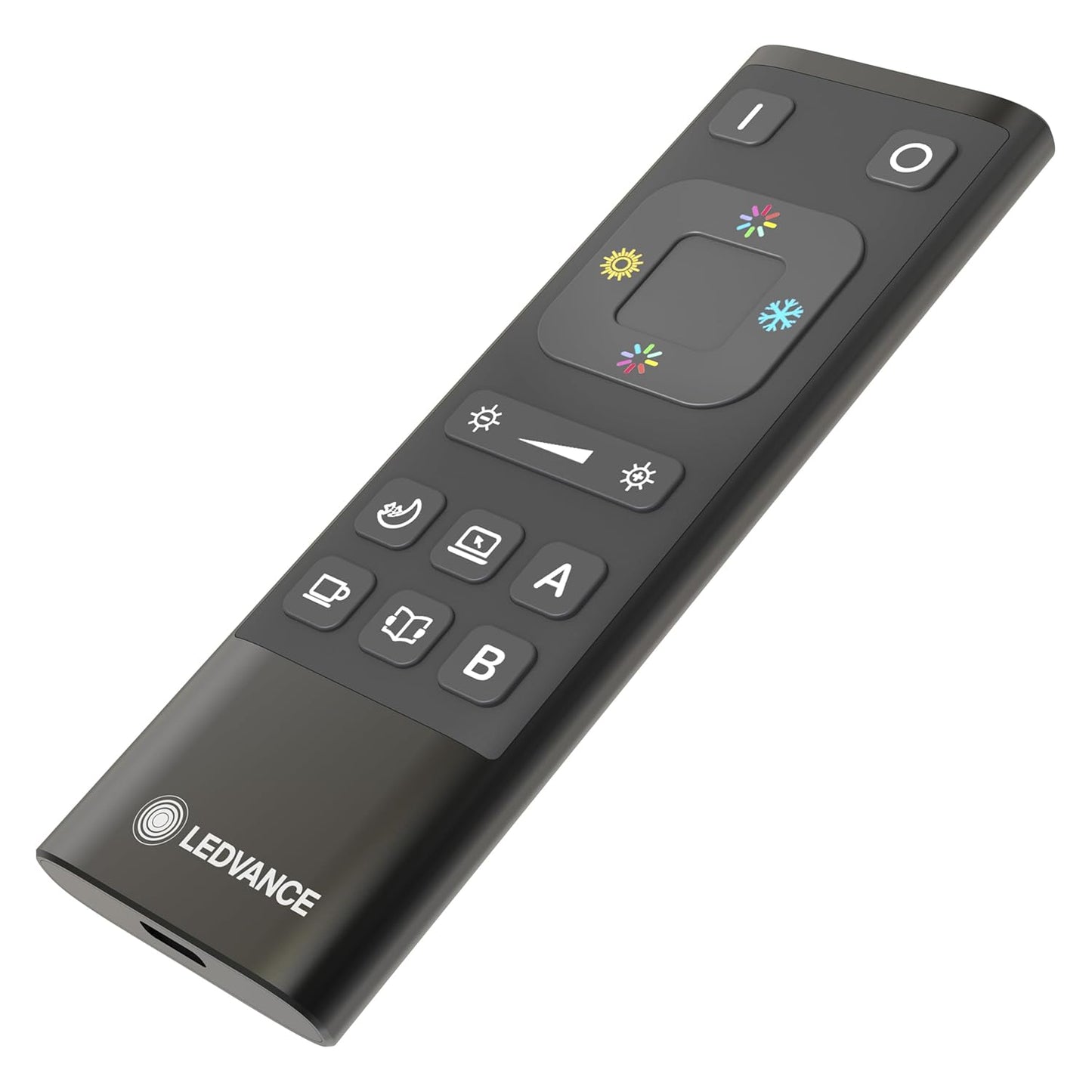 LEDVANCE SMART+ WiFi Remote with USB‑C Recharging, Black Aluminum