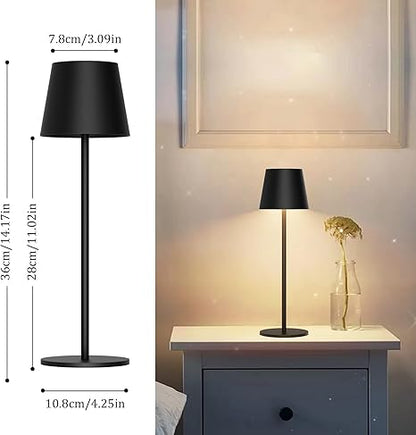 Howskys 2-Pack Wireless LED Dimmable Table Lamp